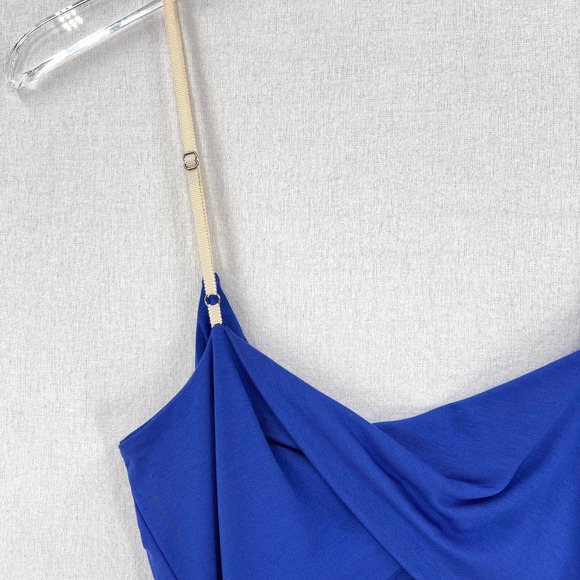 ENZA COSTA Bodysuit Womens Medium Blue Twist Open Back Tank Cami Tank Top NEW - Picture 9 of 14